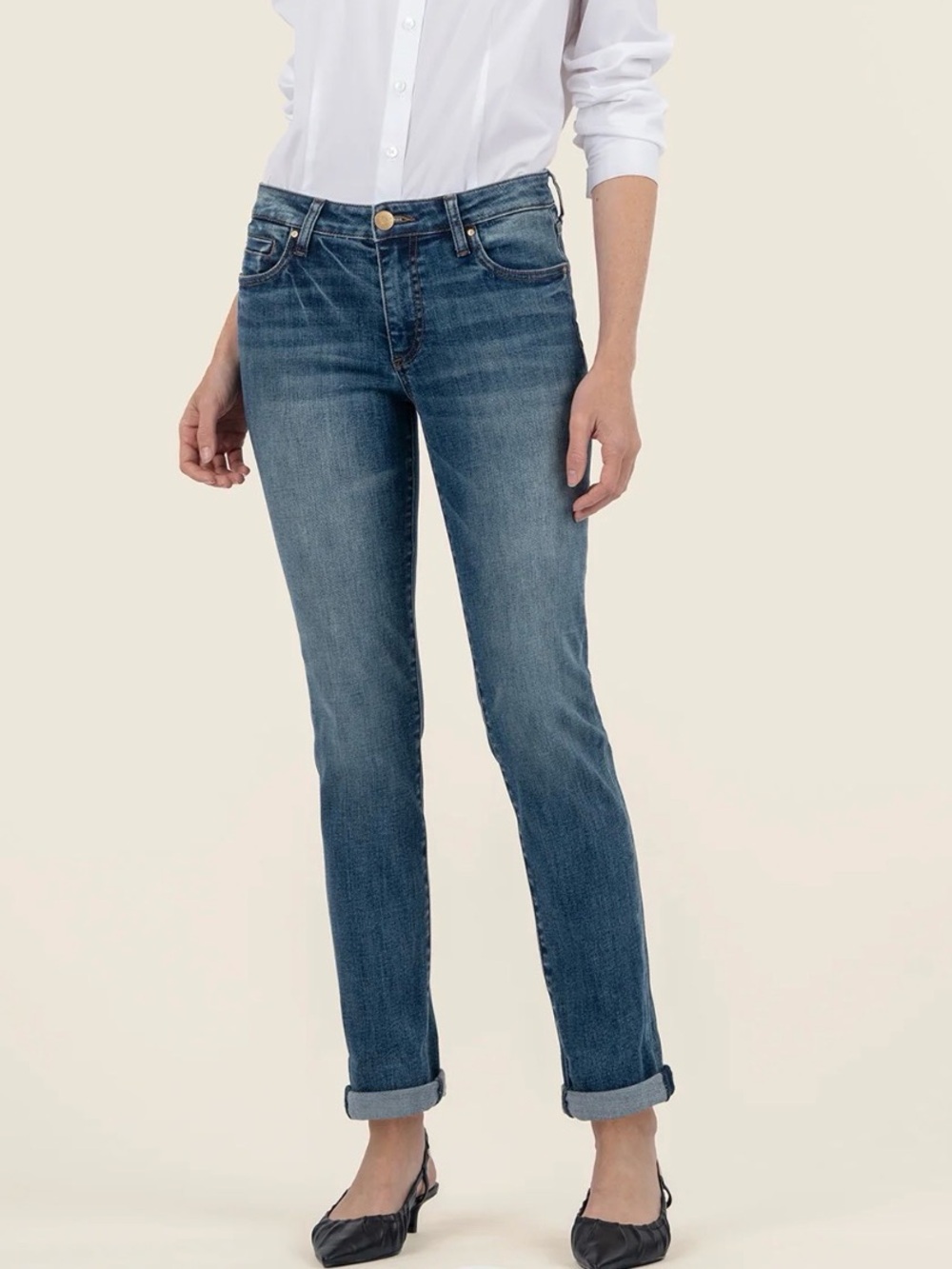 Women’s Kut from the Kloth Classic Straight-Leg Jeans – Blue